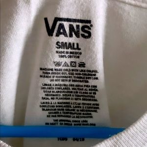 White Boys Vans Small T-shirt